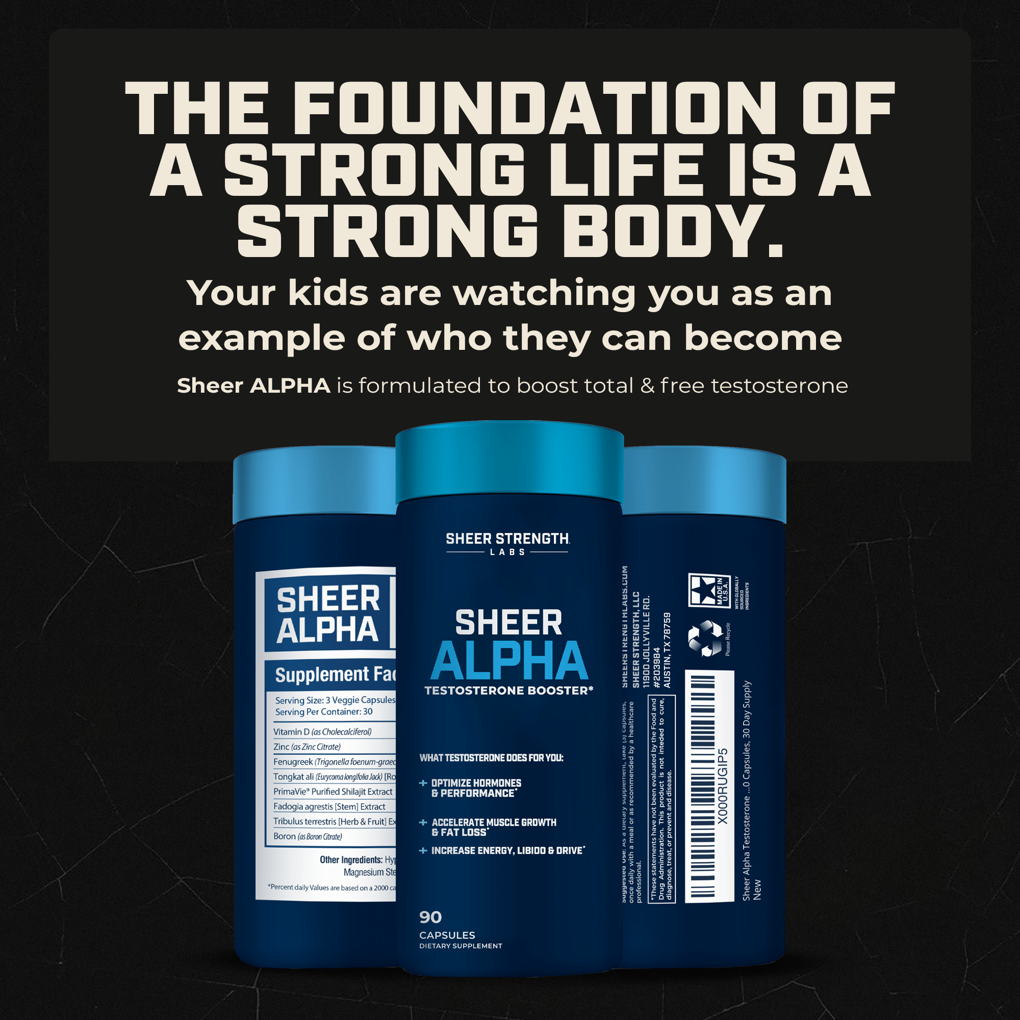 Sheer Strength Labs Alpha Testosterone