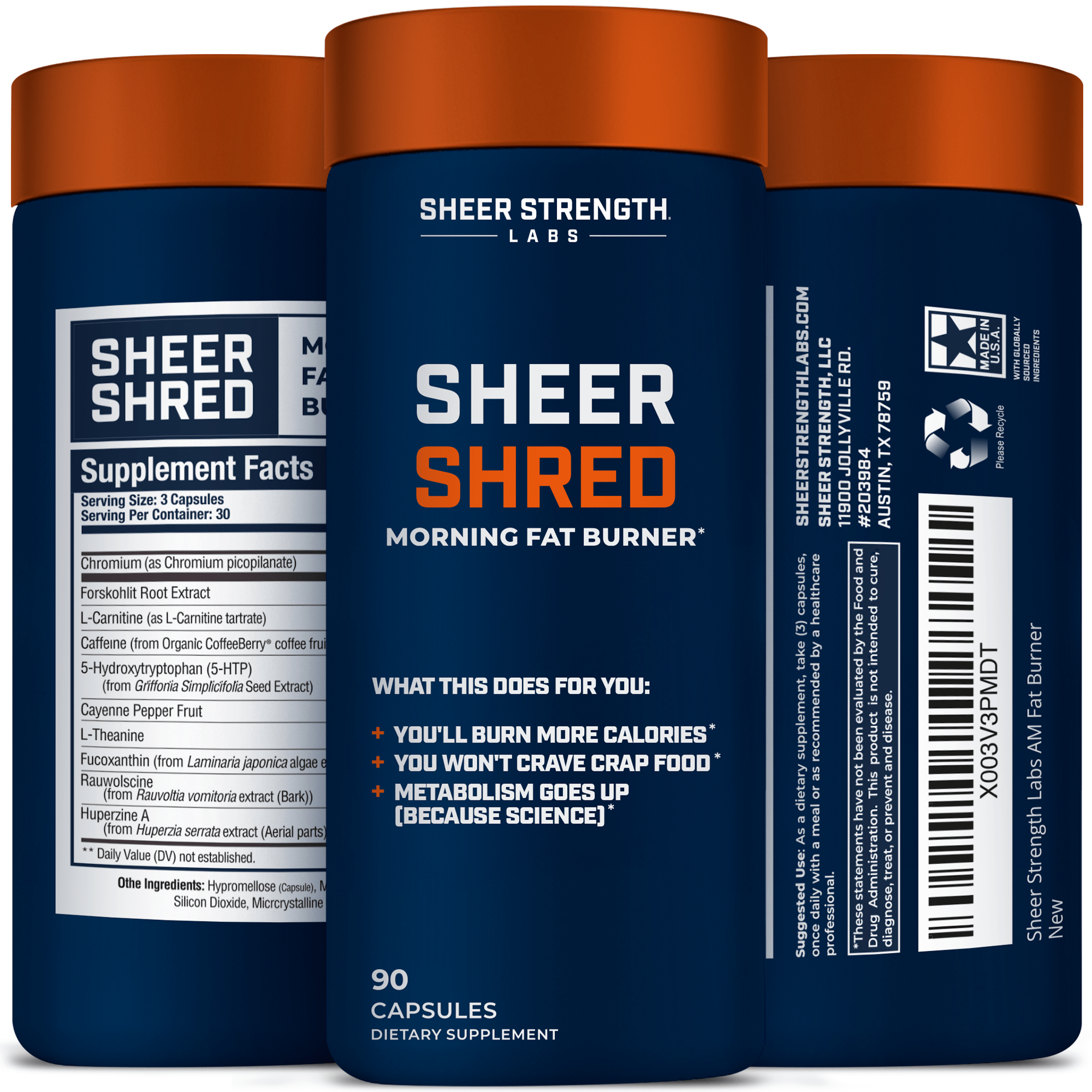 Sheer Strength Labs Sheer Shred AM Fat Burner