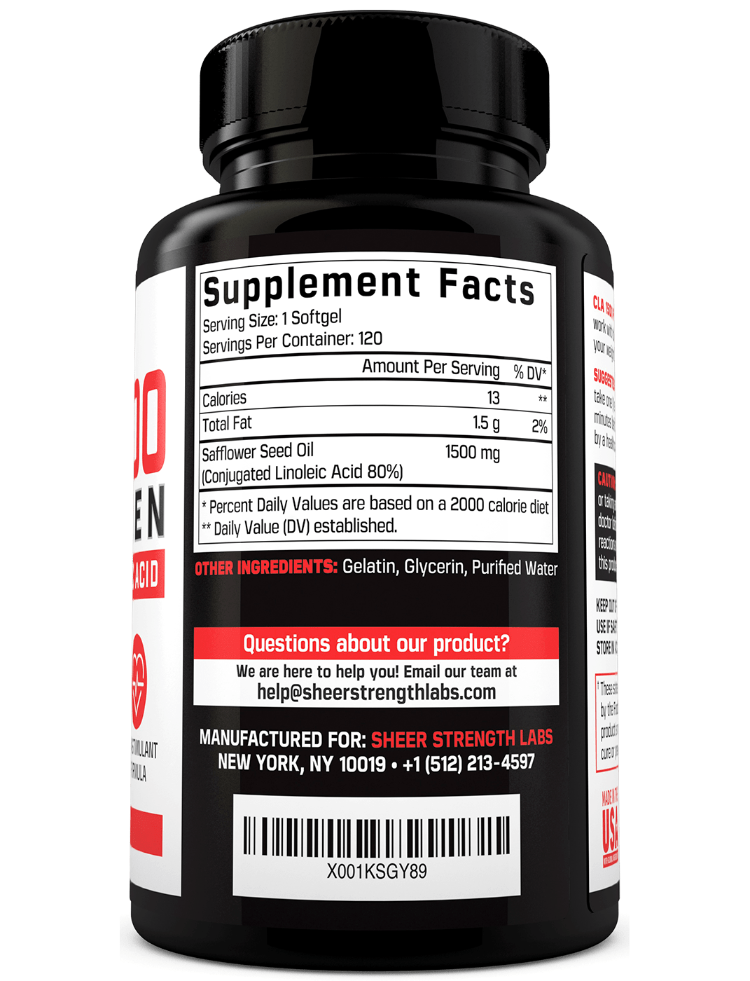 Sheer Strength Labs Health & Wellness CLA 1500 For Women