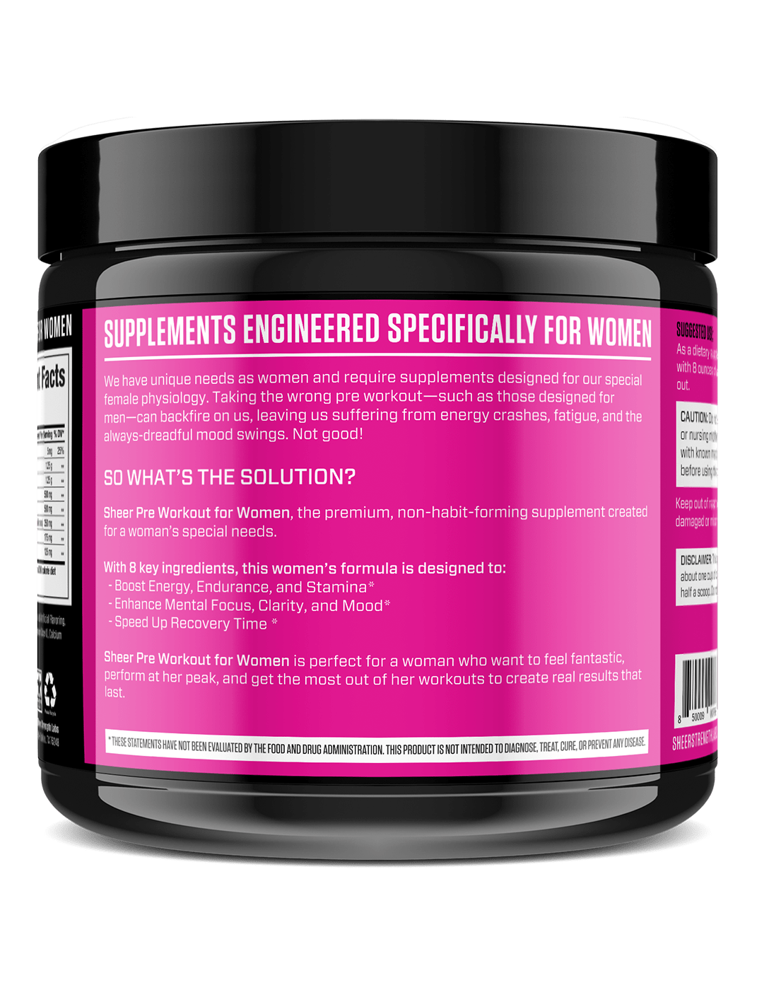 Sheer Strength Labs Health & Wellness Sheer Pre-Workout for Women